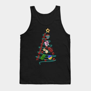 Basketball Xmas Tree Tank Top